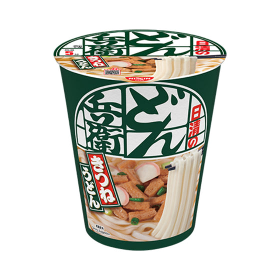 Nissin Donbei Kitsune Udon Cup 82g - Japanese Instant Udon Noodles with Fried Tofu