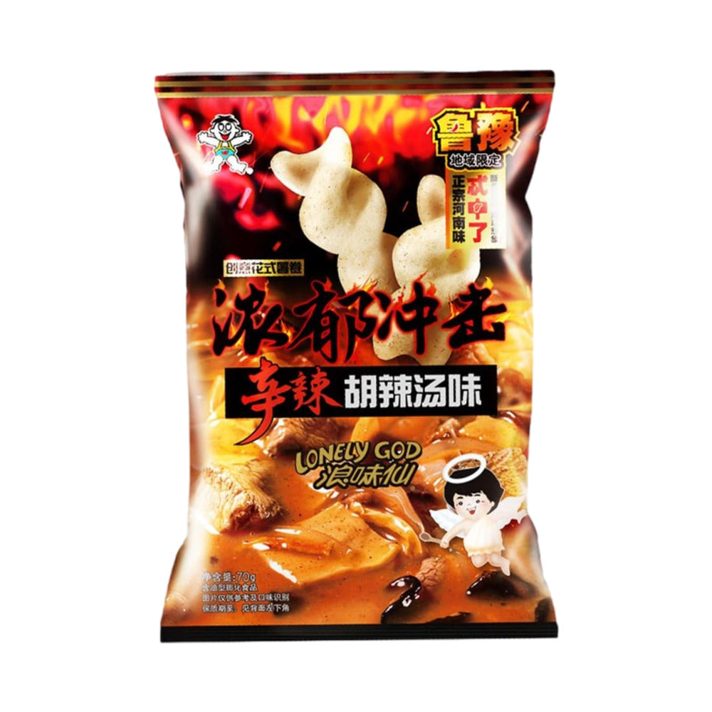 lonely-god-spicy-pepper-soup-flavour-puffed-snack-70g-chinese-hu-la-tang-style-chips-1