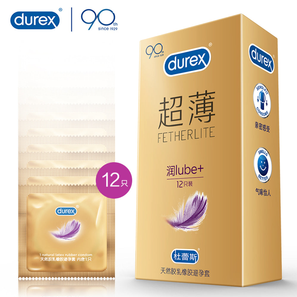 Durex-Fetherlite-Ultra-Thin-Condoms-–-Extra-Lubricated,-12-Pack-1