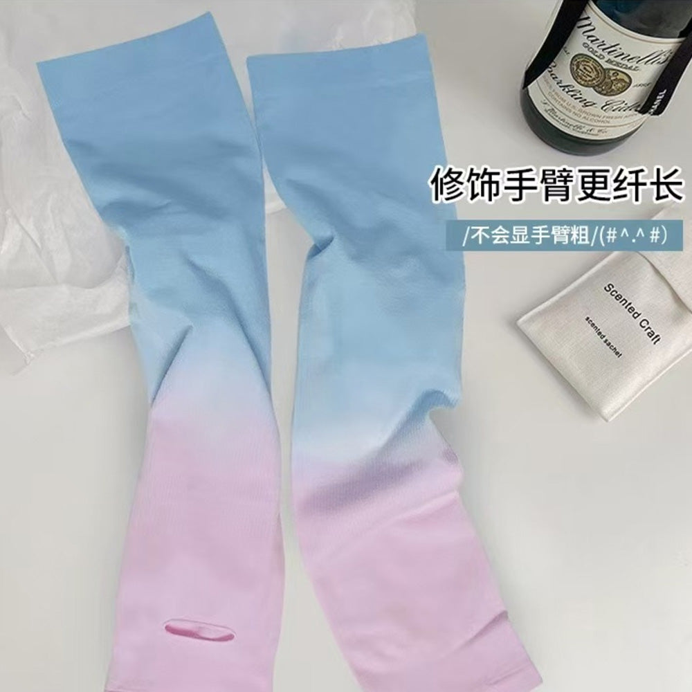 Ombre-UV-Cooling-Arm-Sleeves-with-Thumb-Hole-–-Random-Color-1