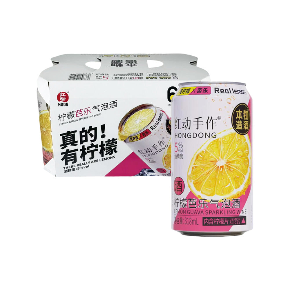 Hongdong-Lemon-Guava-Sparkling-Wine-5%---318ml-x-6-Bottles-1