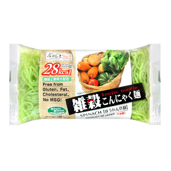 Japanese Low-Calorie Spinach Konjac Noodles - 200g