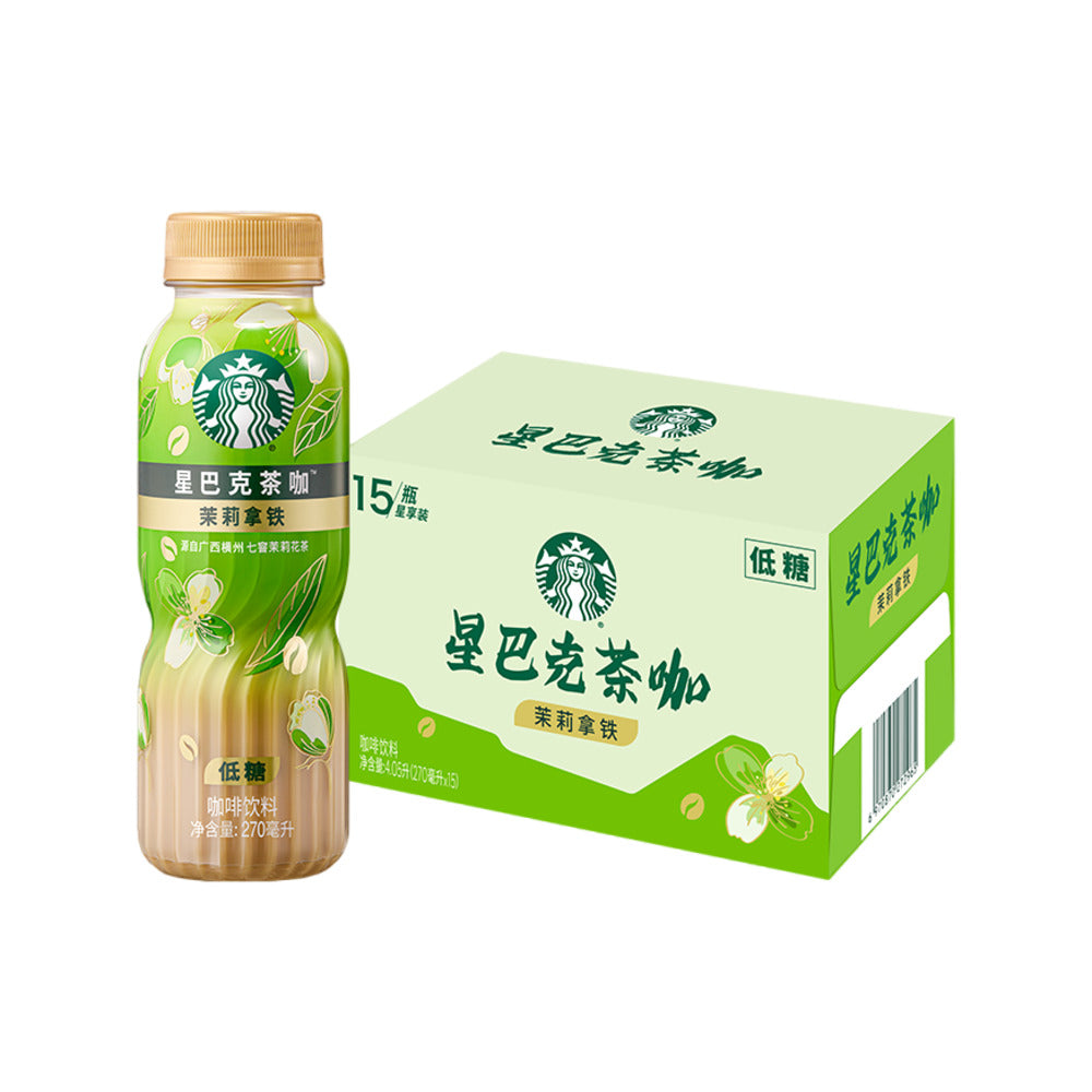 Starbucks-Jasmine-Latte-(Tea-&-Coffee-Blend)-–-Low-Sugar,-270ml-x-15-Bottles-1