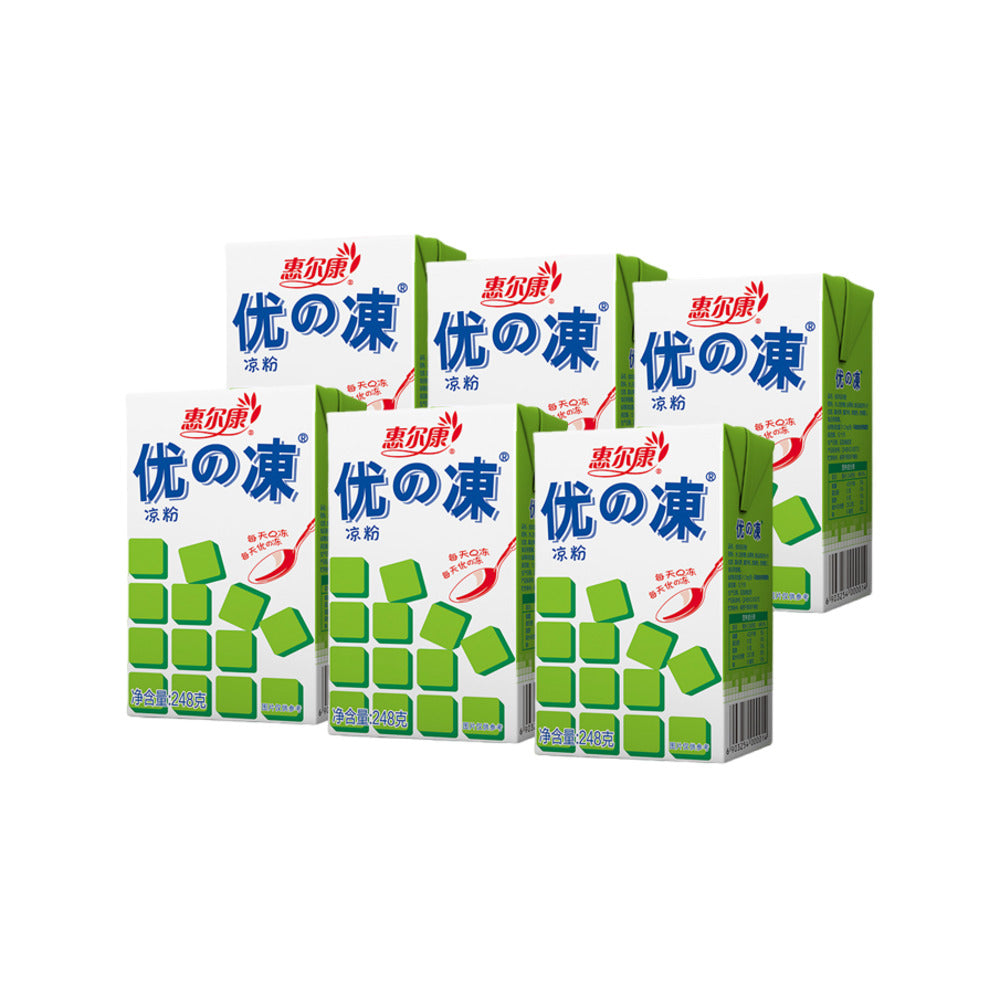 Hui-Er-Kang-Grass-Jelly-248g-x-6---Herbal-Jelly-Dessert-1