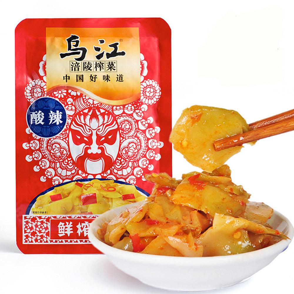 Wujiang Pickled Mustard, Spicy and Sour Flavor, 80g-1