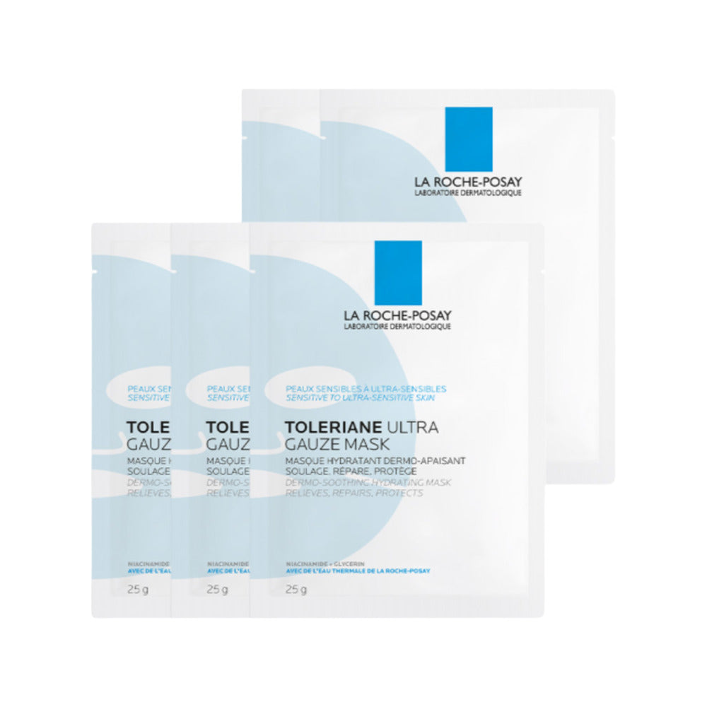La-Roche-Posay-Toleriane-Ultra-Gauze-Mask-–-5-Sheets---Soothing-Hydrating-Sheet-Masks-for-Sensitive-&-Ultra-Sensitive-Skin-1