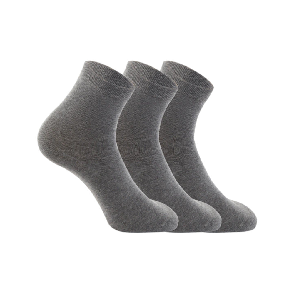 Lifease-Cotton-High-Elastic-Men's-Socks---Grey,-3-Pairs-1