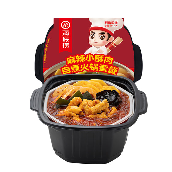 Lẩu Tự Nấu Haidilao Thịt Heo Chiên Giòn Cay 330 g – lẩu ăn liền cay Tứ Xuyên
