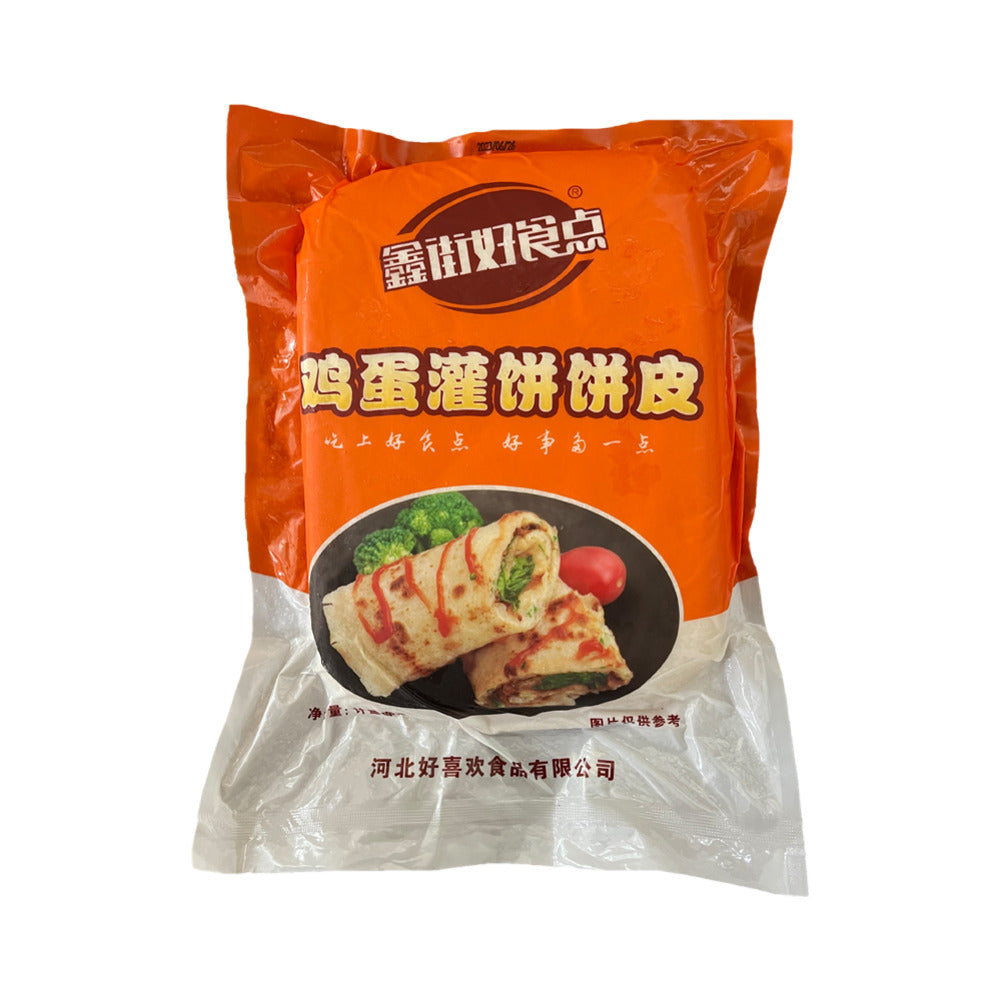 Xinjie-Haoshidian-Frozen-Egg-Pancake-Wraps-(Jidan-Guanbing)---10-Pieces,-900g---Chinese-Street-Style-Pancake-Skins-1
