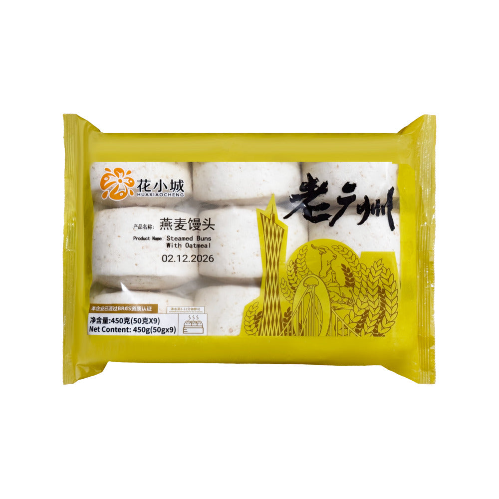 Huaxiaocheng-Frozen-Oat-Steamed-Buns-–-9-Pieces,-450g---Chinese-Mantou-1