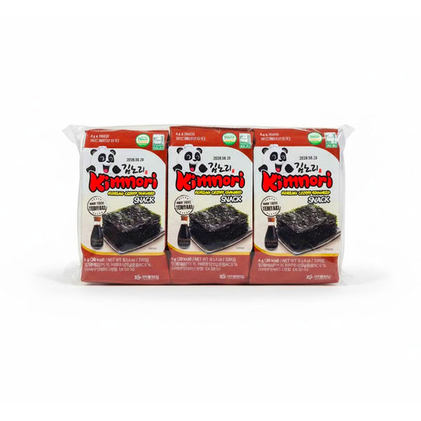 Kimnori Teriyaki Crispy Seaweed Snack – 3 Packs (12g)