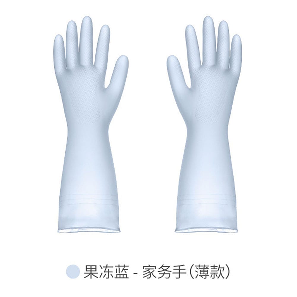 FaSoLa-Household-Gloves---Thin,-Jelly-Blue,-Size-M-1