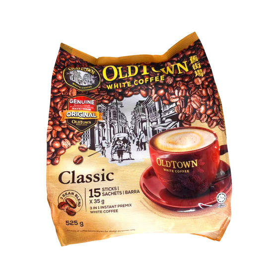 OldTown 3-in-1 White Coffee Classic – 15 Sachets (15 x 35g, 525g) Malaysian Kopitiam-Style