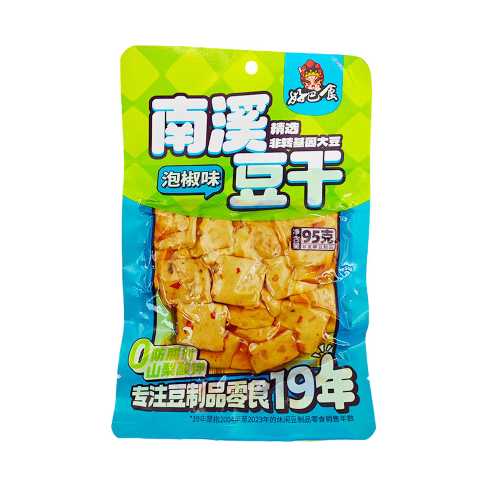 Haobashi-Nanxi-Pickled-Chili-Braised-Tofu-95g-–-Spicy-Tofu-Snack-1