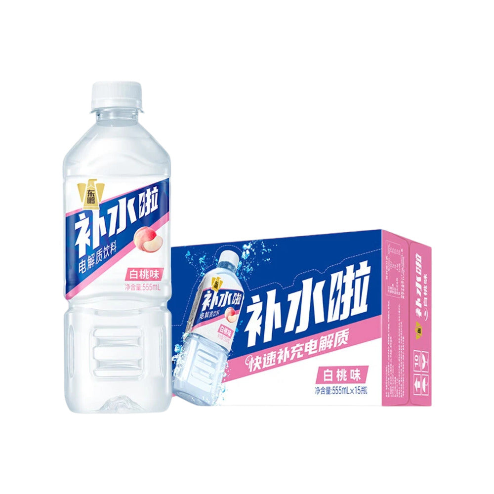 Dongpeng-Hydration-Electrolyte-Drink---White-Peach-555ml-x-24-Bottles---Sports-Drink-1