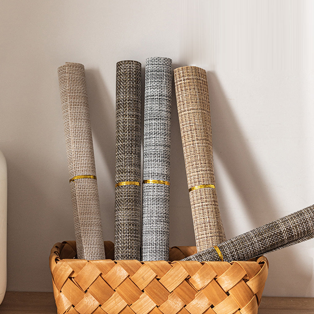 Modern SweetHome Nordic Heat-Resistant Table Mats - Champagne Color, Set of 4