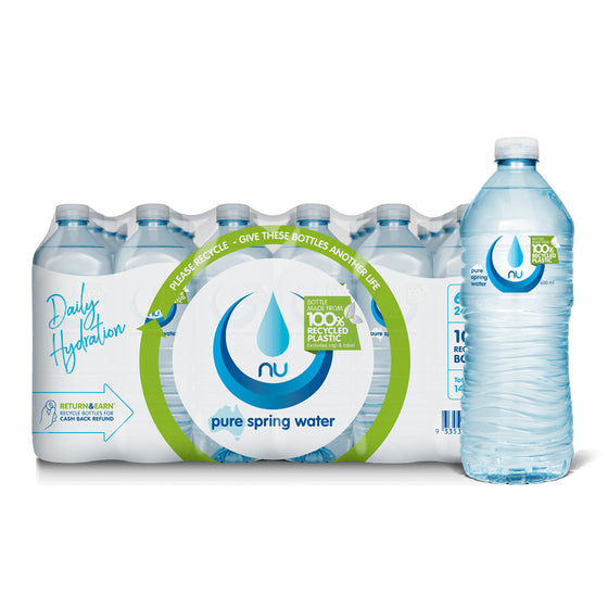 Nu Pure Mineral Water 600ml, 24 Bottles [Limit 1 PP]