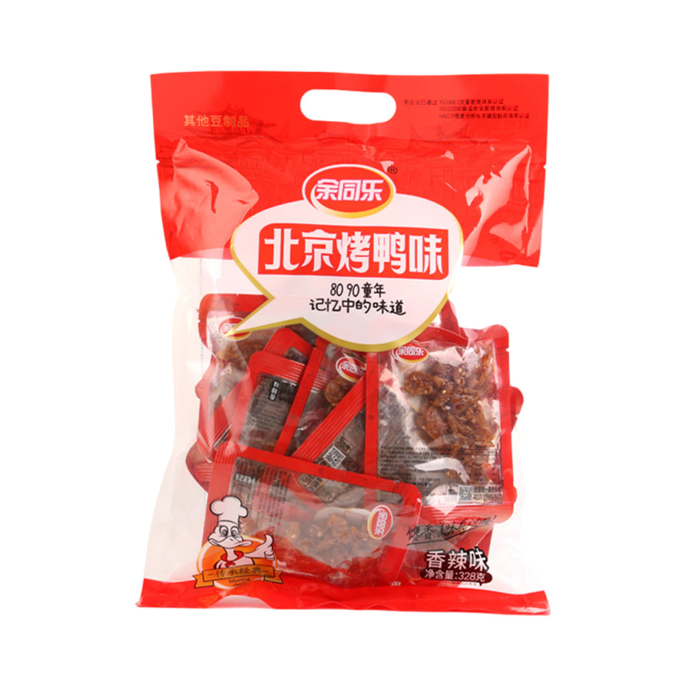 Yutongle-Spicy-Peking-Duck-Style-Bean-Curd-Snack-–-328g---Individually-Wrapped-Tofu-Bites-1