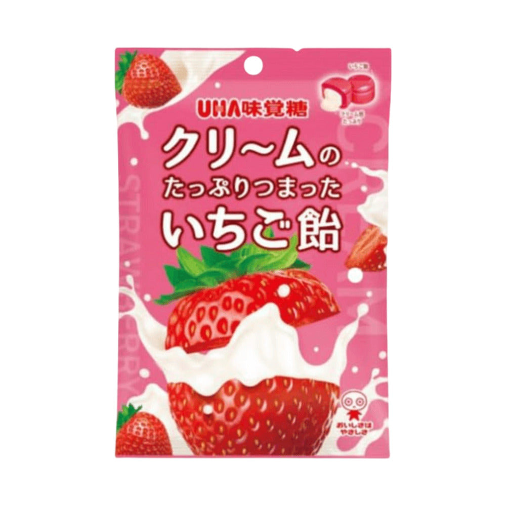 UHA Mikakuto Hard Candy Strawberry Flavor - 45g-1
