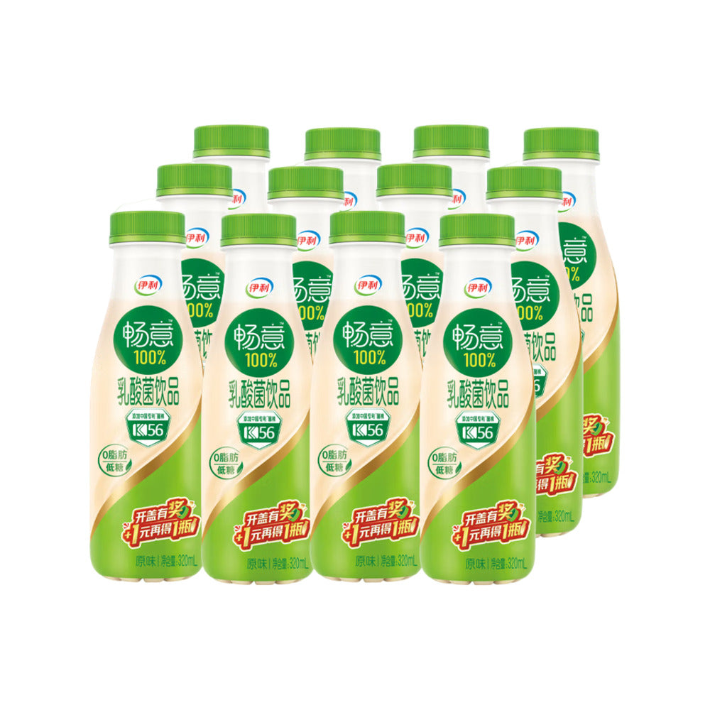Yili-Changyi-100%-Low-Sugar-Probiotic-Drink-(Original)-–-320-ml-x-12-Bottles-1