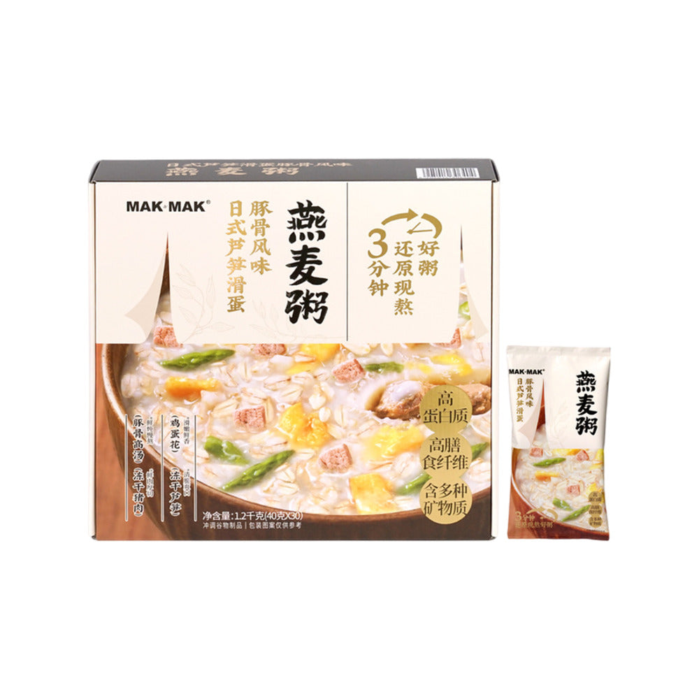 MAK&MAK-Japanese-Aloe-Vera-Egg-and-Tonkotsu-Flavored-Oatmeal---Box-of-30-Servings,-1.2kg-1