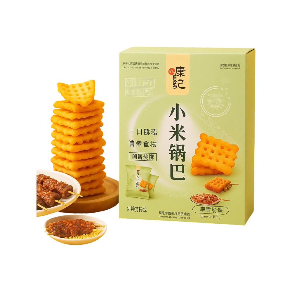 Xuntangji-Millet-Crisps-(Guoba)-–-Skewer-BBQ-Flavor-300g-1