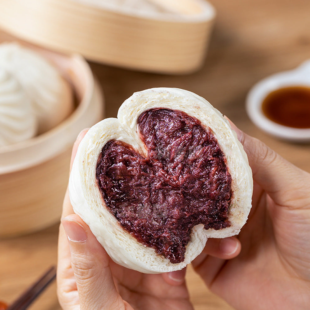 HeShanYuan-Frozen-Rose-Red-Bean-Buns---12pcs,-960g-1