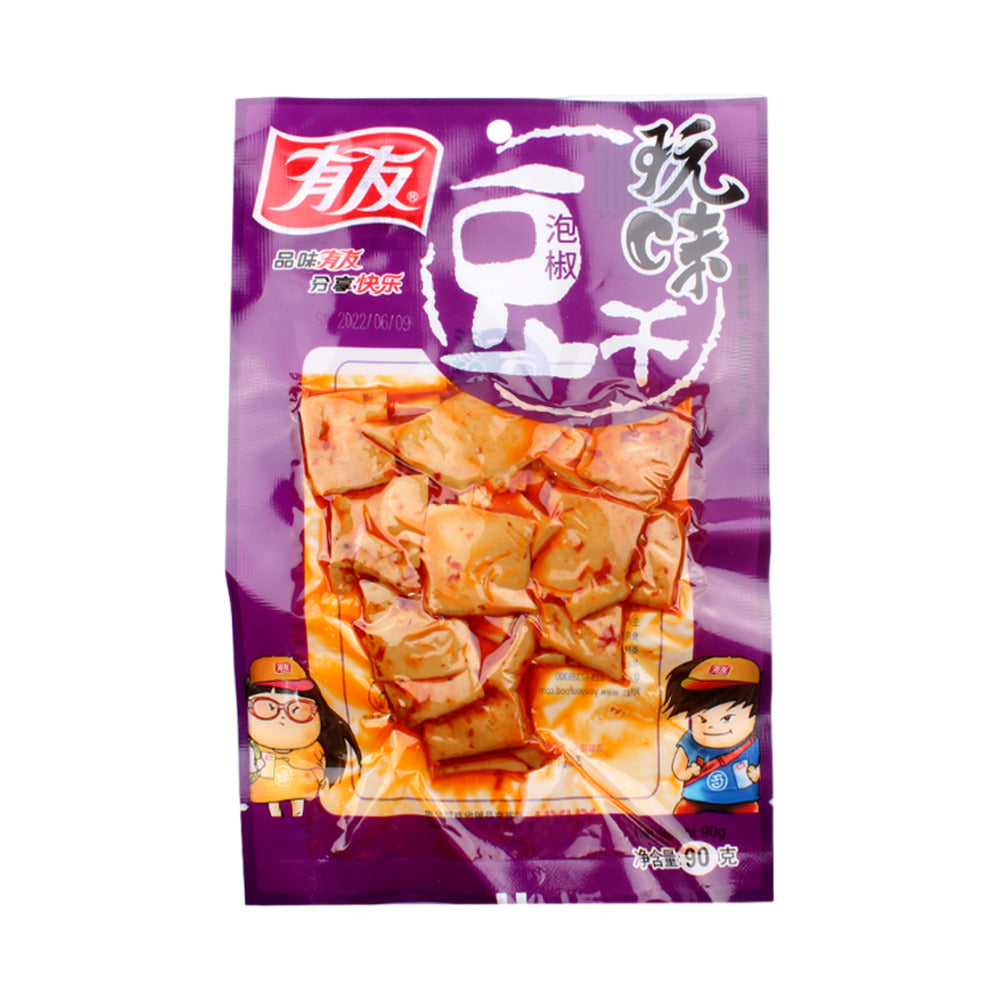 Youyou-Pickled-Chili-Tofu-Bites-90g-–-Spicy-Tofu-Snack-1