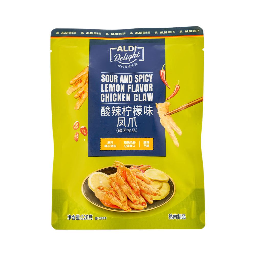 Aldi-Delight-Sour-&-Spicy-Lemon-Chicken-Feet-120g---Pickled-Chicken-Feet-Snack-–-Limited-Import-1