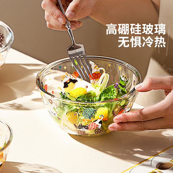 Modern SweetHome 5-Inch Salad Bowl - Colorful Holiday