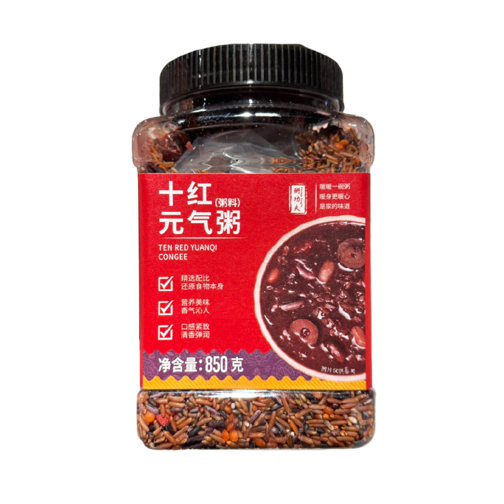 Zhou-Gongfu-Ten-Red-Vitality-Congee-Mix-850g-–-Limited-Import---Multigrain-Porridge-Blend-1