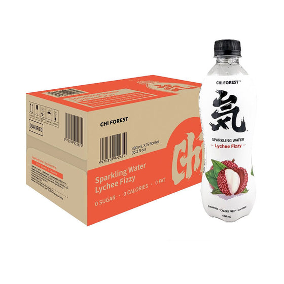 Genki Forest Lychee Flavoured Sparkling Water 480ml*15 Bottles/Case