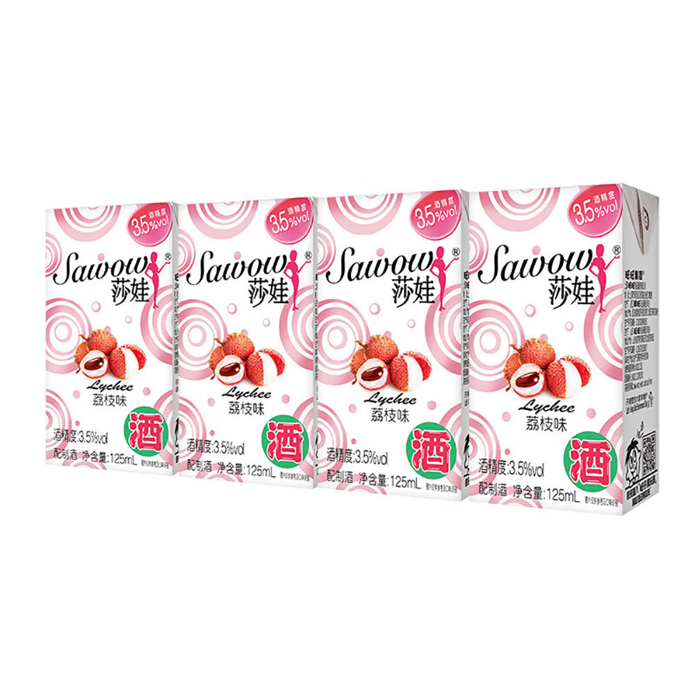 Sawow-Lychee-Flavored-Fruit-Wine-3.5%---125ml-x-4-1