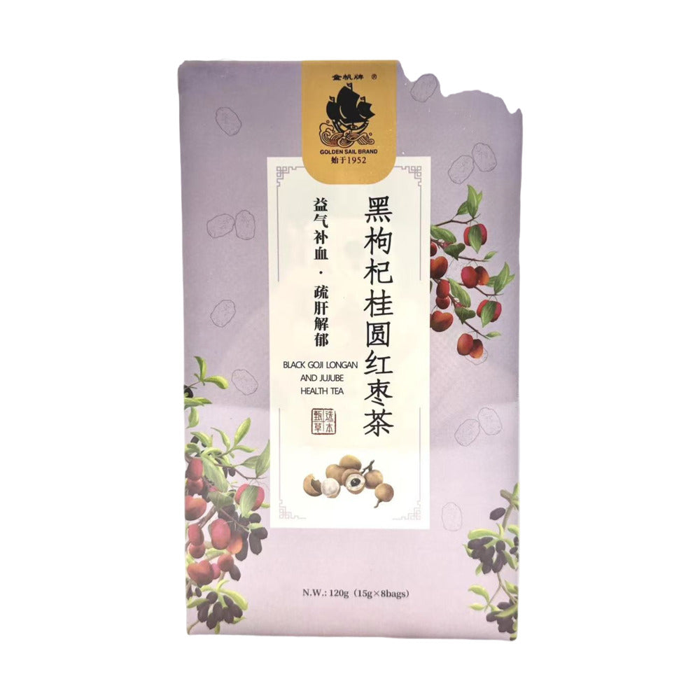 Golden-Sail-Black-Goji-Longan-and-Jujube-Tea---8-Bags,-120g--1