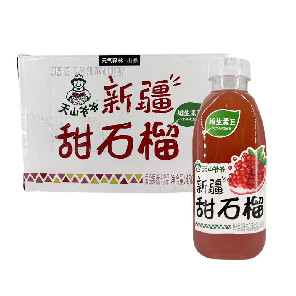 Genki-Forest-Vitamin-E-Xinjiang-Sweet-Pomegranate-Juice-Drink-–-400-ml-×-15-Bottles-1