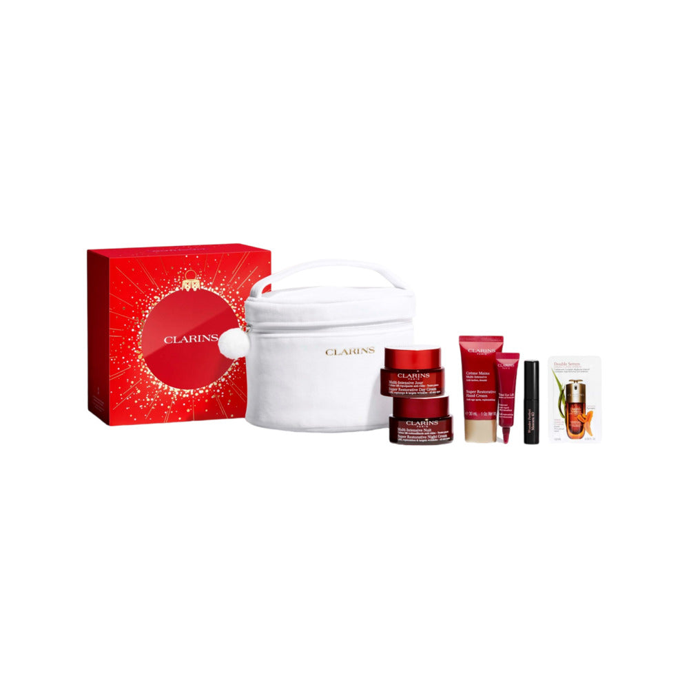 Clarins-Super-Restorative-Holiday-Gift-Set-(2025)-–-6-Piece---Day-&-Night-Cream-Set-1