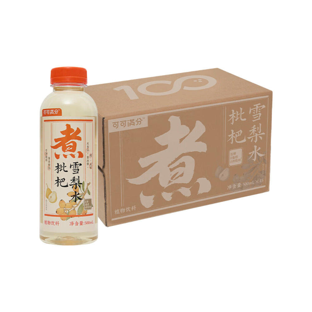 Keke-Manfen-Loquat-&-Snow-Pear-Drink-500ml-x-15-–-Traditional-Chinese-Herbal-Tea-1