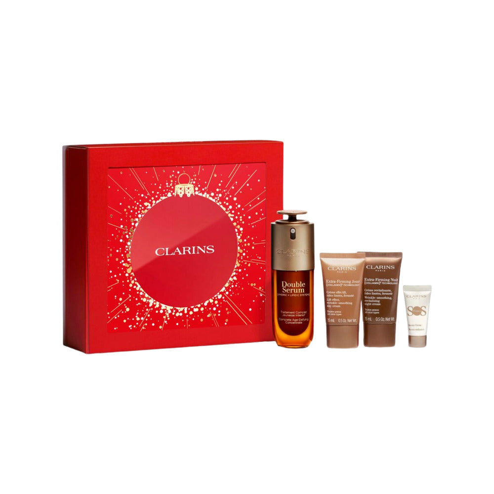 Clarins-2025-Holiday-Double-Serum-(9th-Gen)-&-Extra‑Firming-Day-&-Night-Cream-Set-–-4-Pieces---Anti‑Aging-Skincare-Gift-Set-1