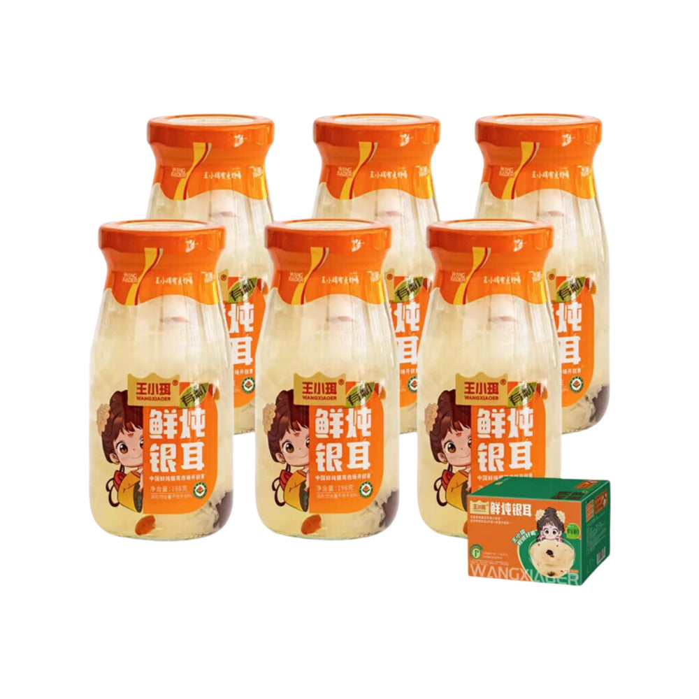 Wang-Xiaoer-Organic-Fresh-Stewed-Tremella---Original-Flavor,-198g-x-6-Bottles-1