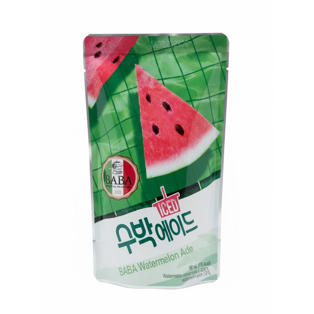 BABA-Watermelon-Ade-190ml-–-Korean-Watermelon-Drink-Pouch-1