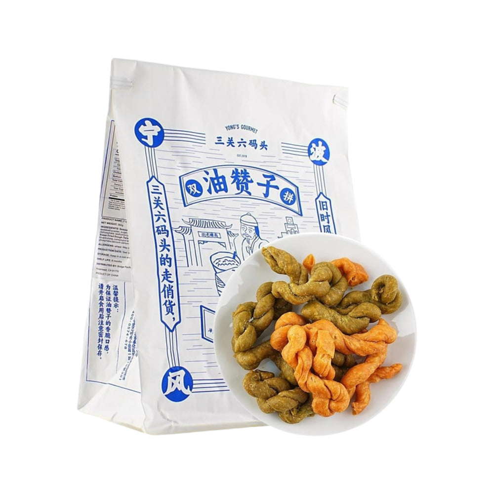 Yong's-Gourmet-Fried-Dough-Twists-(Sweet-&-Seaweed)-360g---Chinese-Mahua-Snack-1