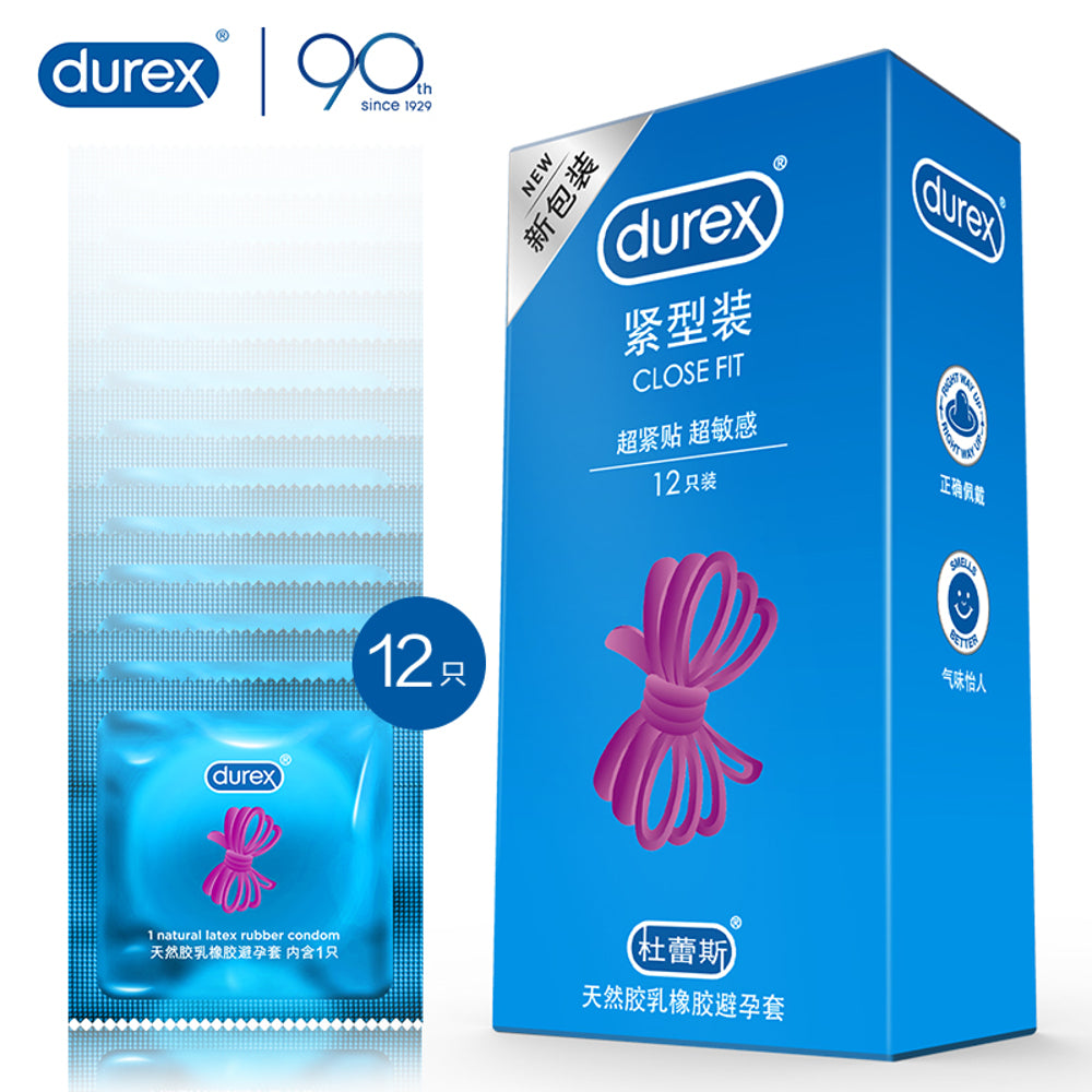 Durex-Close-Fit-Condoms-–-Snug-Small-Size,-Ultra-Sensitive-Natural-Latex-–-12-Pack-1