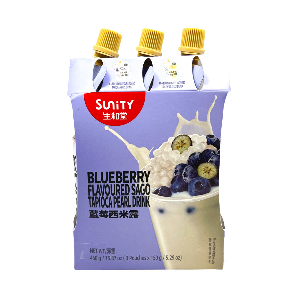 Sunity-Blueberry-Flavoured-Sago-Tapioca-Pearl-Drink---450g-(3-x-150g-Pouches)-1