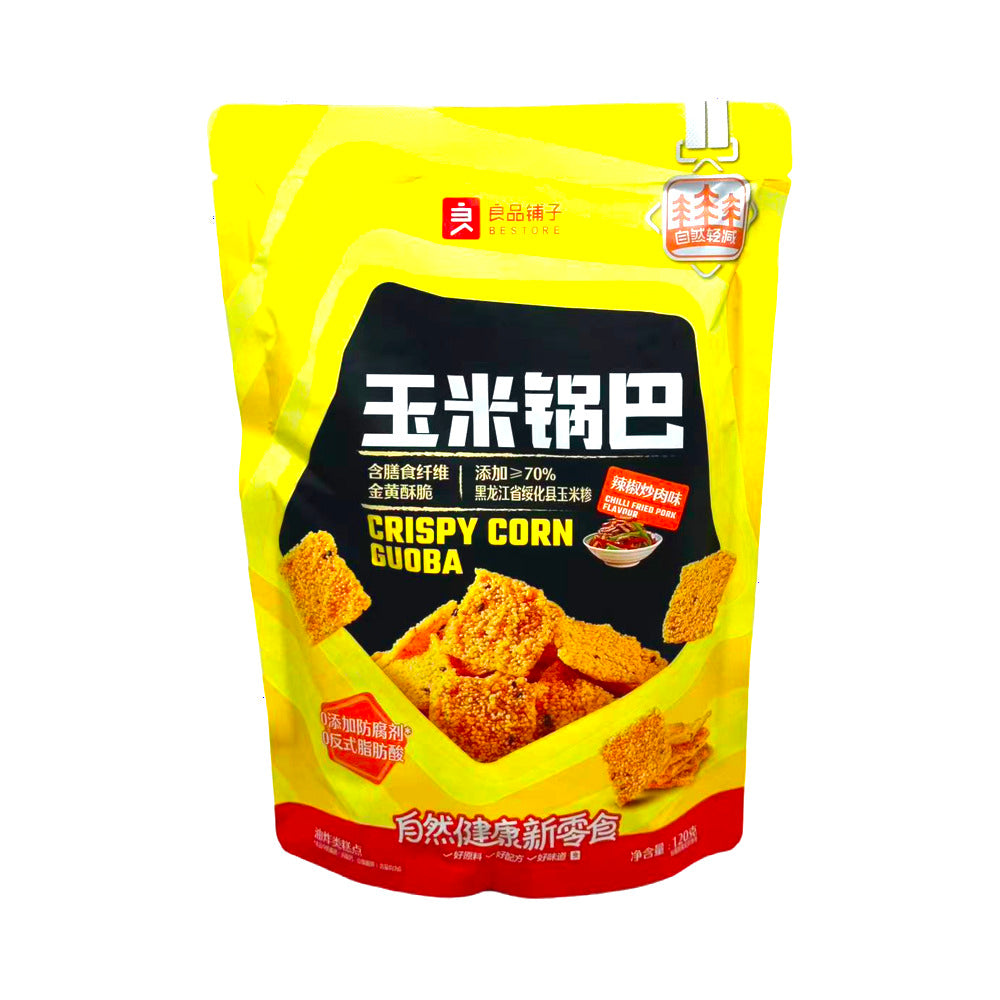 bestore-crispy-corn-guoba-chilli-fried-pork-flavour-120g-crunchy-corn-crackers-snack-1