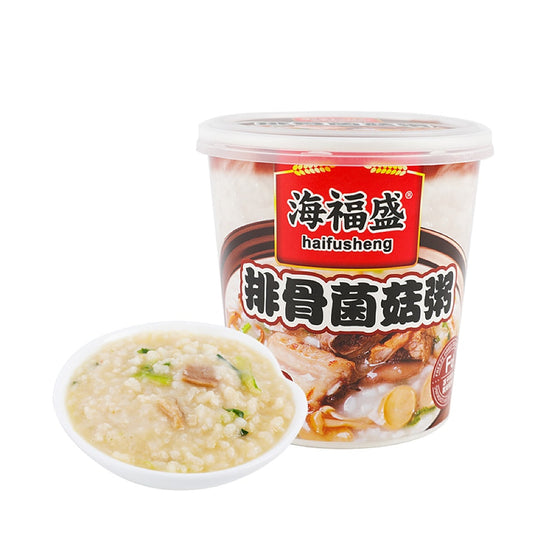 Haifusheng Pork Rib and Mushroom Congee, 38g