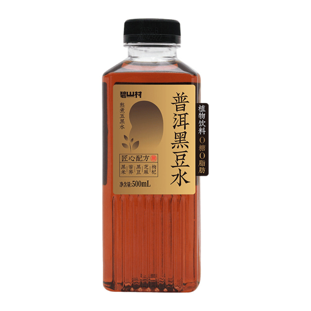 Bishancun-Pu'er-Black-Soybean-Water-500ml-–-Zero-Sugar-Plant-Based-Herbal-Drink-1