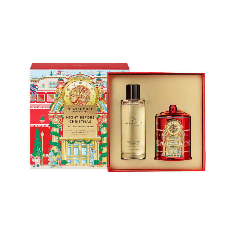 Glasshouse-Fragrances-Night-Before-Christmas-–-Soy-Candle-&-Interior-Fragrance-Gift-Set-(Dancing-Sugar-Plums)-1