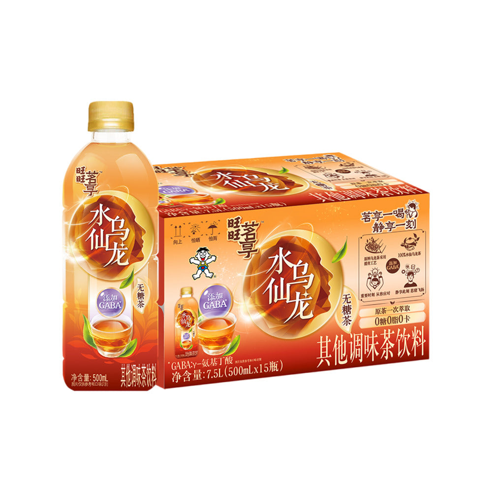 Want-Want-Mingxiang-Shui-Xian-Oolong-Tea-–-500ml-x-15-Bottles---Sugar-Free-Oolong-Tea-Drink-1