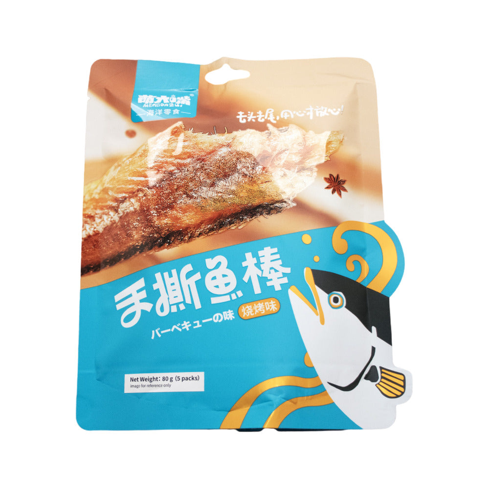 Meng-Dazui-Shredded-Fish-Sticks-–-Barbecue-Flavor-80g---BBQ-Seasoned-Dried-Fish-Snack-1