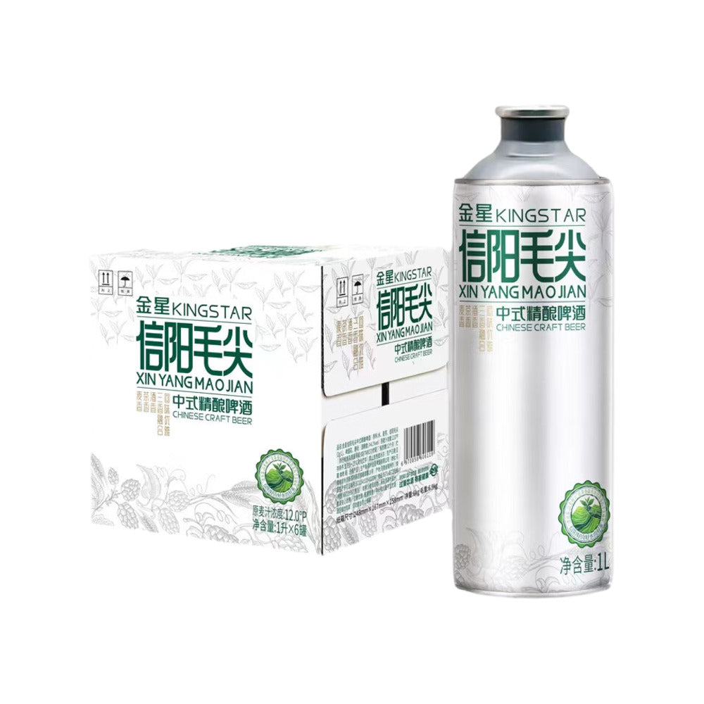 kingstar-xin-yang-mao-jian-chinese-craft-beer-1l-x-6-bottles-green-tea-lager-1